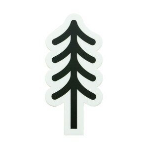 Minimalistic pine tree sticker